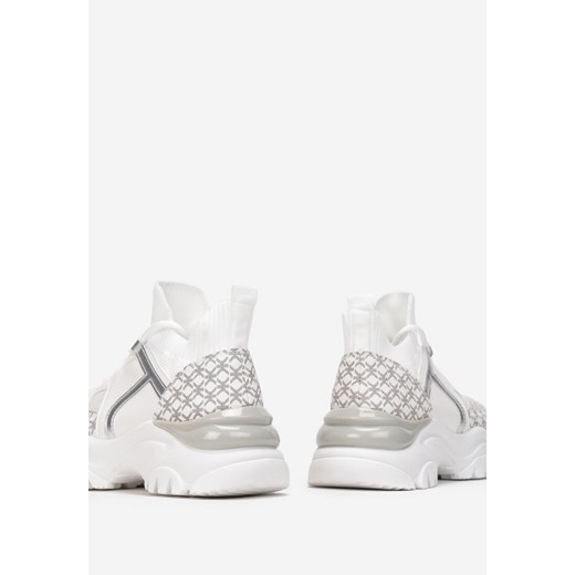 Białe Sneakersy Aerephone 38 wyprzedaż born2be.pl