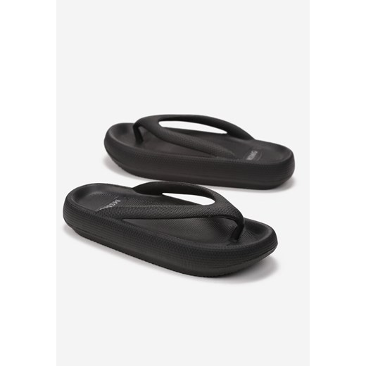 Czarne Klapki Maerica 37 wyprzedaż born2be.pl