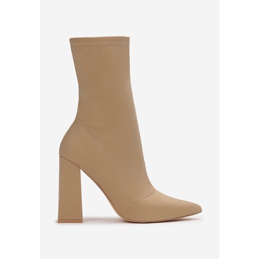 Ciemnobeżowe Botki Ompharis 41 born2be.pl promocja