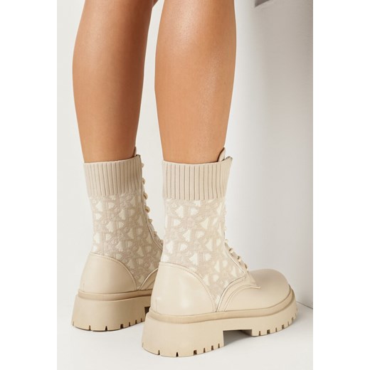 Workery damskie Born2be z nubuku casualowe 