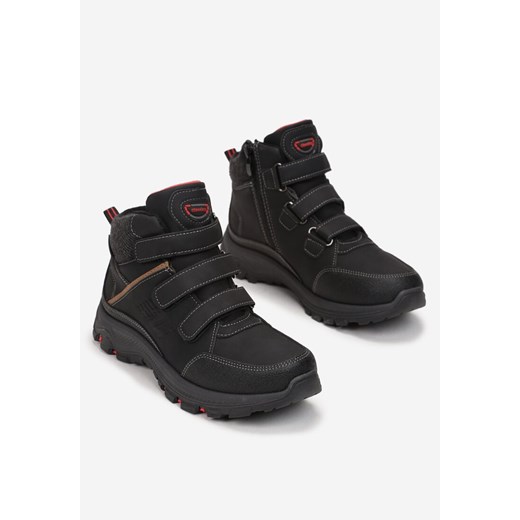 Czarne Traperki na Rzepy Isset 40 wyprzedaż born2be.pl