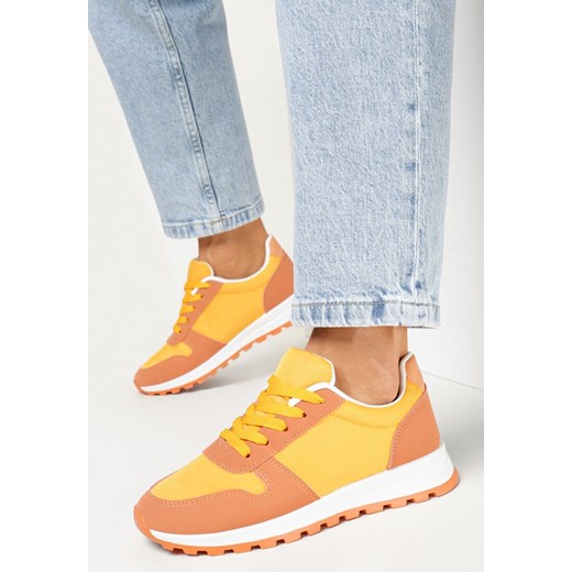Buty sportowe damskie Born2be sneakersy sznurowane płaskie