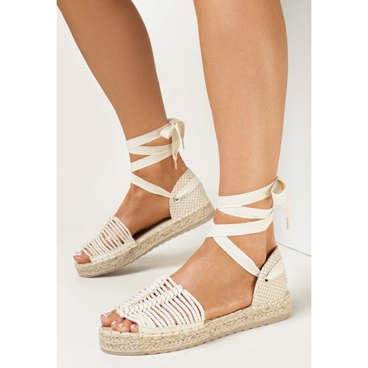 Espadryle damskie Born2be z klamrą na platformie boho