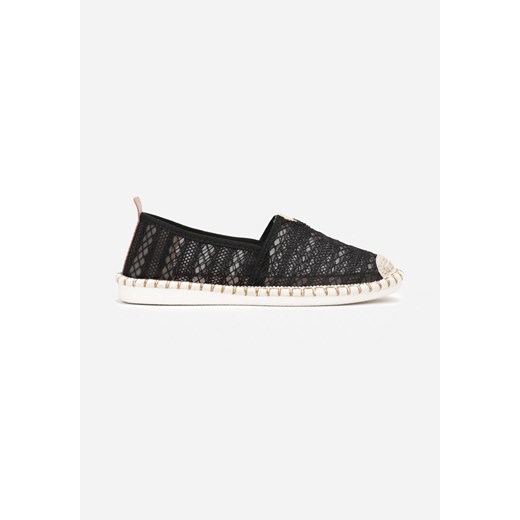 Czarne Espadryle Ażurowe Axerissa 38 promocja born2be.pl