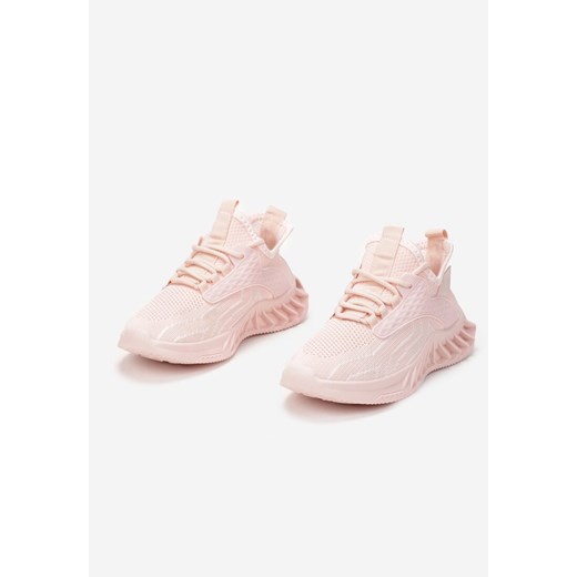 Born2be buty sportowe damskie różowe płaskie 
