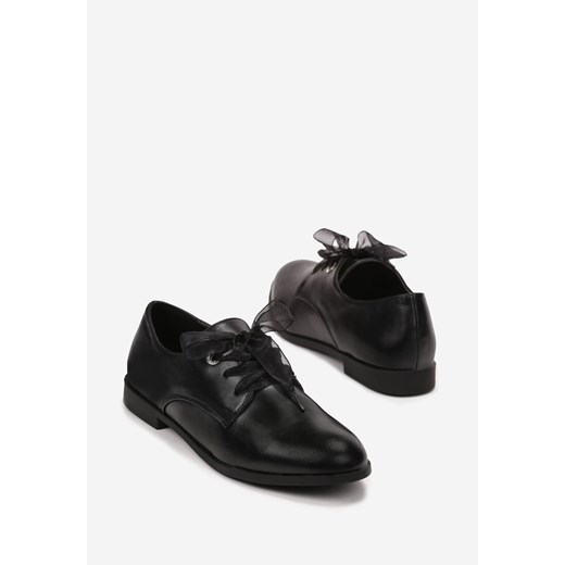 Półbuty damskie czarne Born2be na wiosnę casualowe 