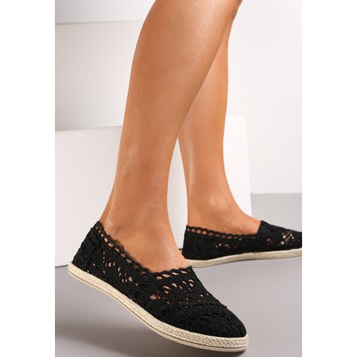 Czarne Espadryle Satisfyingly ze sklepu born2be.pl w kategorii Espadryle damskie - zdjęcie 156801249