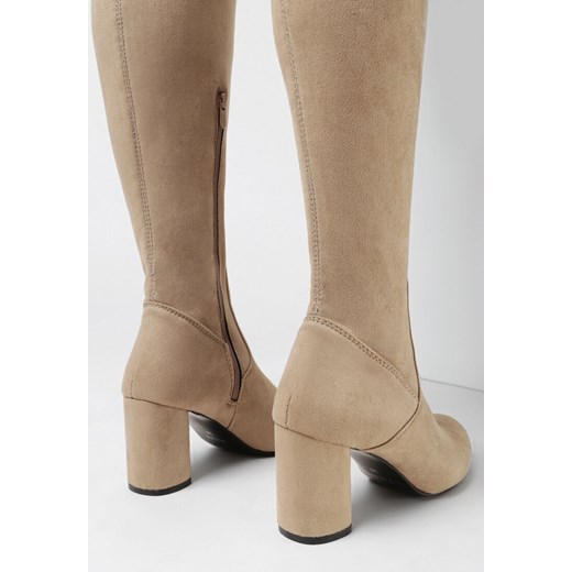 Beżowe Kozaki Brace Yourself 41 born2be.pl promocja