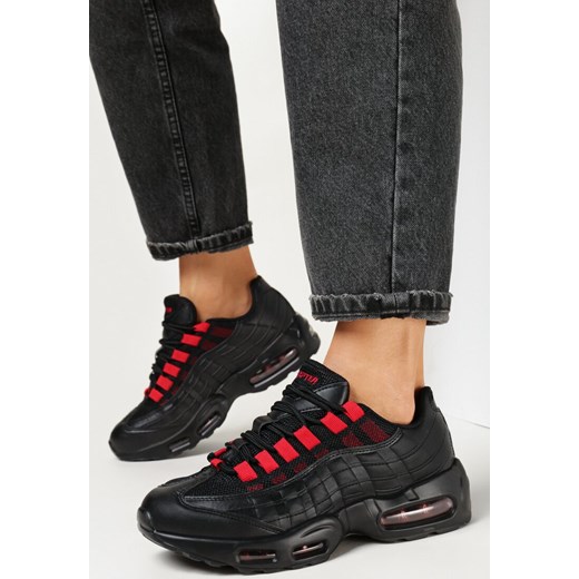 Czarno-Czerwone Buty Sportowe Caliseise 36 born2be.pl okazyjna cena