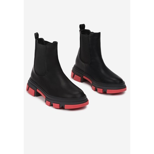 Czarne Botki Auxothoe 38 promocja born2be.pl