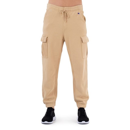 Spodnie Champion Elastic Cuff Cargo Pants 218645-MS039 - beżowe ze sklepu streetstyle24.pl w kategorii Spodnie męskie - zdjęcie 156822078