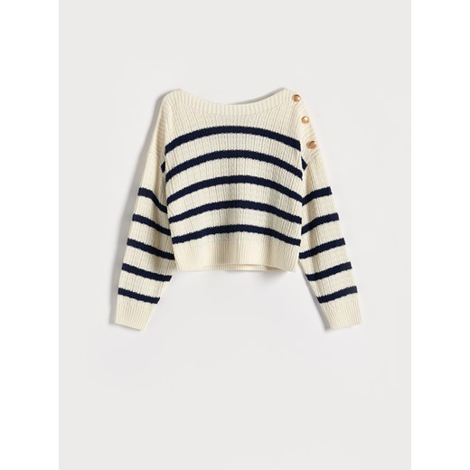Reserved - Sweter w paski - Wielobarwny Reserved L Reserved