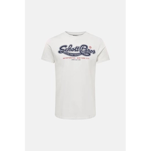 SCHOTT T-shirt - Biały - Mężczyzna - 3XL(3XL) Schott XL (XL) Halfprice wyprzedaż