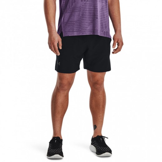 Męskie spodenki do biegania Under Armour LAUNCH ELITE 2in1 7''- czarne ze sklepu Sportstylestory.com w kategorii Spodenki męskie - zdjęcie 156840339