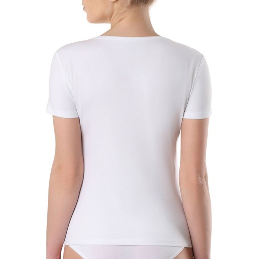 Biały t-shirt damski bawełniany podkoszulek LF 2021, Kolor biały, Rozmiar XL, Conte ze sklepu Primodo w kategorii Podkoszulki i halki - zdjęcie 156842155
