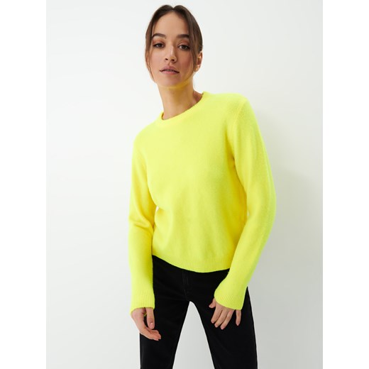 Mohito - Neonowy sweter - Żółty Mohito XL okazja Mohito