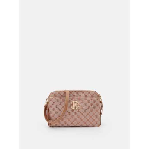 Mohito - Torebka crossbody w logo - Beżowy Mohito ONE SIZE Mohito