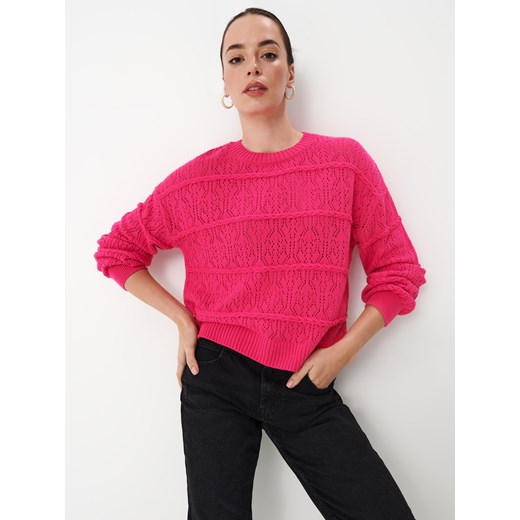 Mohito - Różowy sweter - Różowy Mohito XXS okazja Mohito