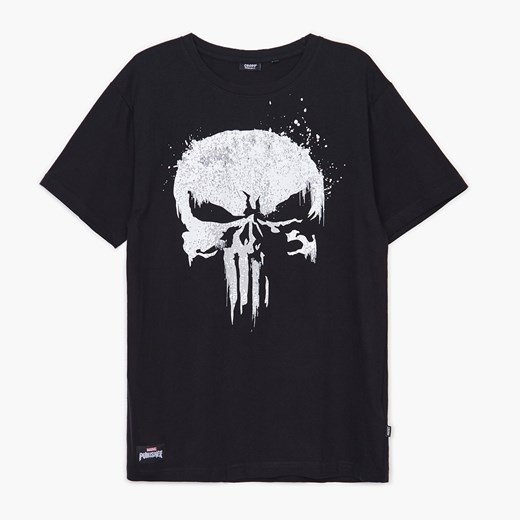 Cropp - Koszulka The Punisher - Czarny Cropp XS Cropp
