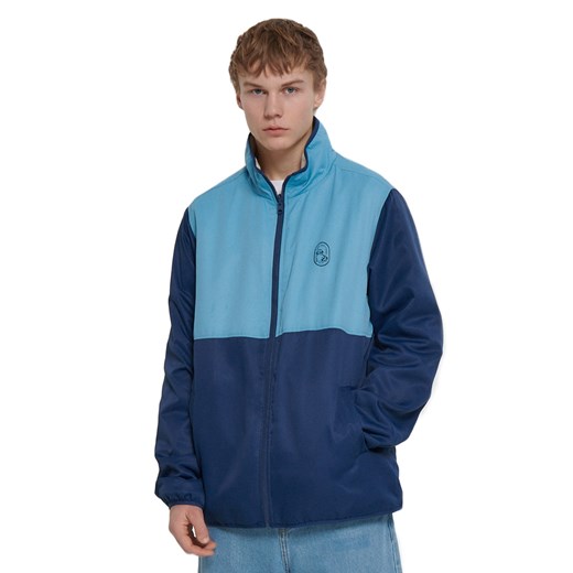 Cropp - Wielokolorowa kurtka softshell - Granatowy Cropp XXL okazja Cropp