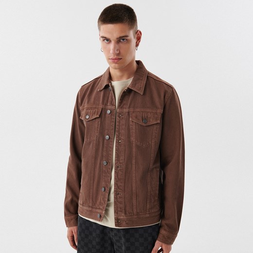 Cropp - Brązowa katana jeansowa - Brązowy Cropp XL Cropp