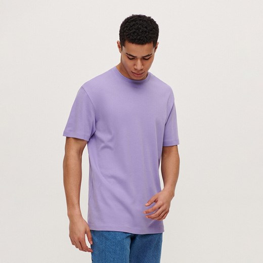 Gładka koszulka Basic fioletowa - Fioletowy House L House