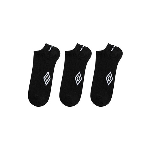 Umbro 3-pack bawełniane czarne skarpety stopki, Kolor czarny, Rozmiar 39-42, Umbro ze sklepu Intymna w kategorii Skarpetki damskie - zdjęcie 156869008