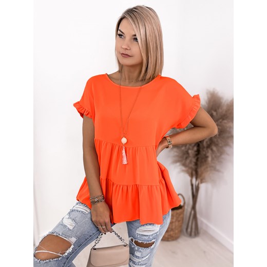 bluzka booble pomarańczowa uni ze sklepu UBRA w kategorii Bluzki damskie - zdjęcie 156869406