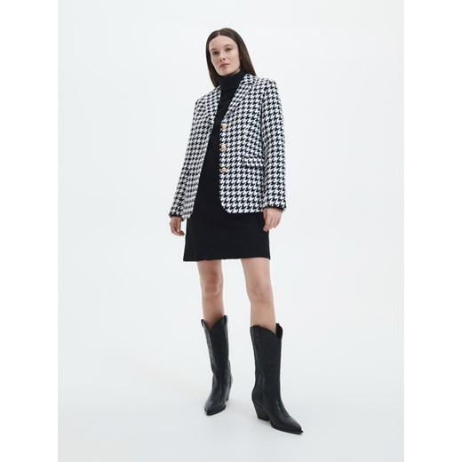 Reserved - Marynarka w pepitkę - Wielobarwny Reserved S okazja Reserved