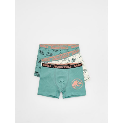Reserved - Bawełniane bokserki Jurassic World 3 pack - kremowy ze sklepu Reserved w kategorii Majtki dziecięce - zdjęcie 156884196