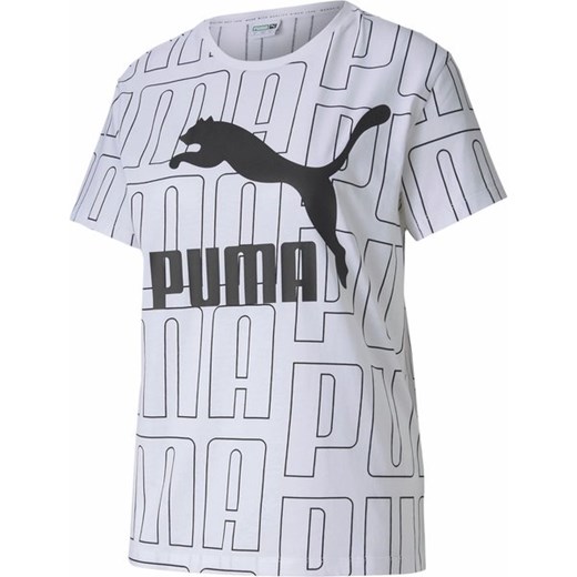 Koszulka damska AOP Logo Print Puma Puma S SPORT-SHOP.pl wyprzedaż