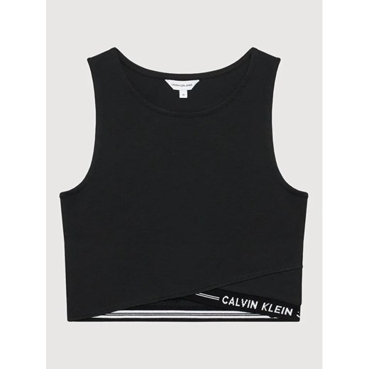 Calvin Klein Bluzka Intarsia Logo IG0IG01048 Czarny Slim Fit Calvin Klein 14Y MODIVO okazyjna cena