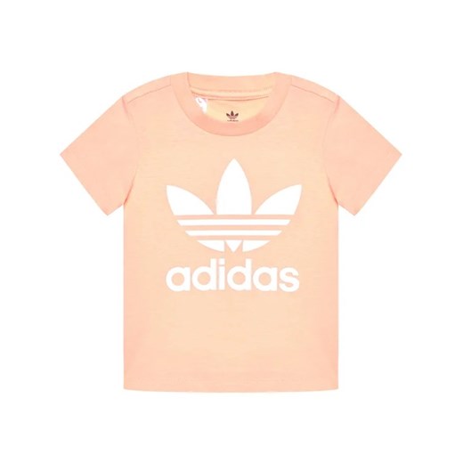 adidas T-Shirt Trefoil GN8176 Różowy Standart Fit 9_12M MODIVO