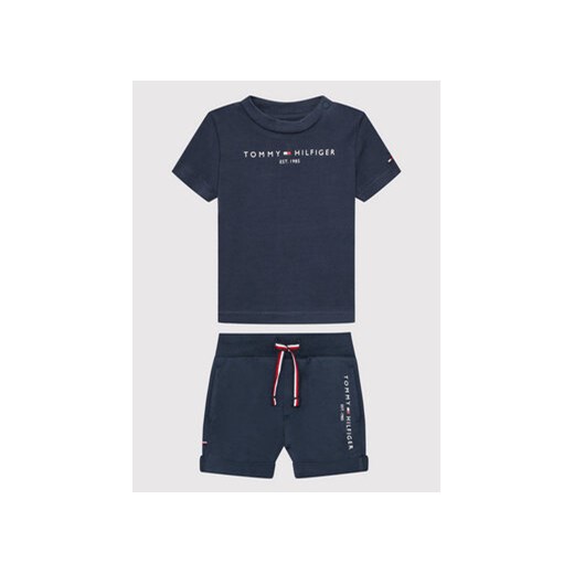 Tommy Hilfiger Komplet t-shirt i szorty sportowe Baby Essential KN0KN01488 Tommy Hilfiger 62 MODIVO promocja