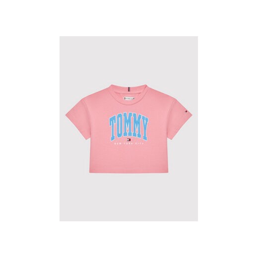 Tommy Hilfiger T-Shirt Bold Varsity KG0KG06504 Różowy Regular Fit Tommy Hilfiger 4Y promocja MODIVO