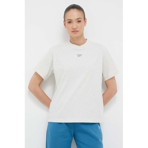 Reebok Classic t-shirt bawełniany kolor beżowy Reebok Classic M ANSWEAR.com