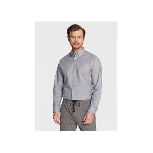 Tommy Hilfiger Koszula Natural Soft MW0MW28322 Niebieski Regular Fit Tommy Hilfiger L wyprzedaż MODIVO