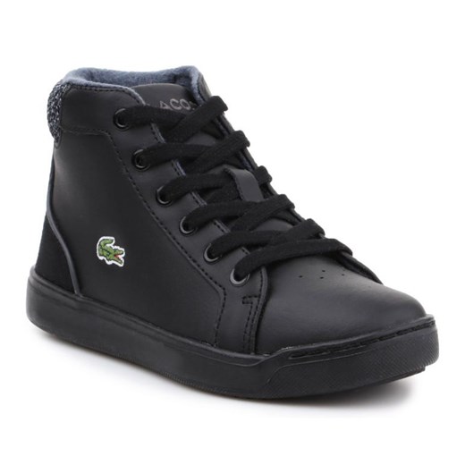 Buty Lacoste Explorateur Lace 317 1 Cac Jr 7-34CAC0003024 czarne ze sklepu ButyModne.pl w kategorii Trampki dziecięce - zdjęcie 156926389