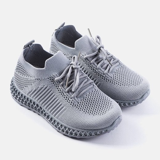 Szare dziecięce sneakersy Huntz 35 ButyModne.pl