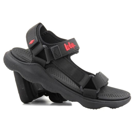 Sportowe sandały damskie na grubej podeszwie - Lee Cooper LCW-23-34-1692L, czarne ze sklepu ulubioneobuwie w kategorii Sandały damskie - zdjęcie 156945376
