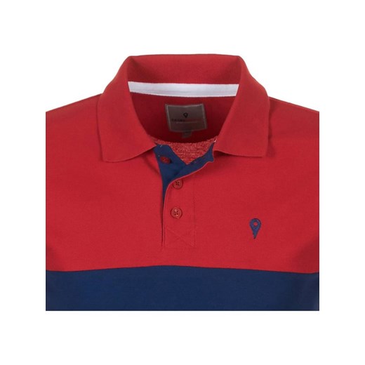 Peak Mountain Koszulka polo &quot;Caloste&quot; w kolorze granatowo-czerwonym Peak Mountain XL Limango Polska