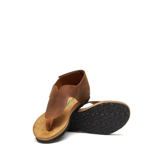 Comfortfusse Skórzane sandały w kolorze brązowym Comfortfusse 40 Limango Polska