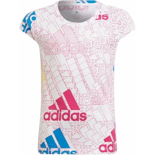 Koszulka juniorska Essentials Brand Love Adidas ze sklepu SPORT-SHOP.pl w kategorii Bluzki dziewczęce - zdjęcie 156955666
