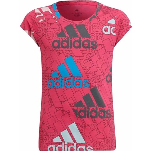 Koszulka juniorska Essentials Brand Love Adidas ze sklepu SPORT-SHOP.pl w kategorii Bluzki dziewczęce - zdjęcie 156957226