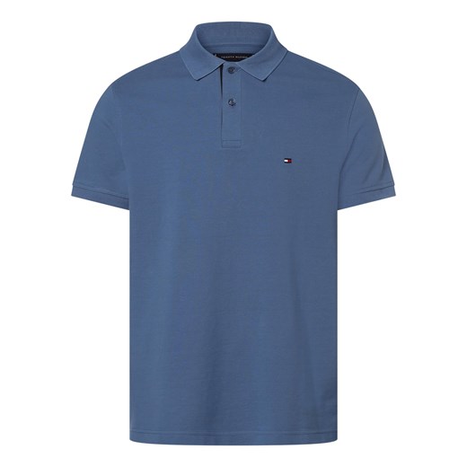 Tommy Hilfiger Męska koszulka polo Mężczyźni Bawełna niebieski jednolity Tommy Hilfiger M wyprzedaż vangraaf