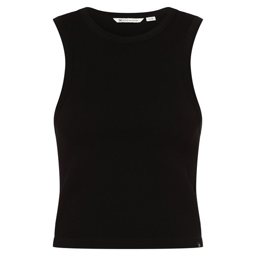 Tom Tailor Denim Top damski Kobiety Sztuczne włókno czarny jednolity ze sklepu vangraaf w kategorii Bluzki damskie - zdjęcie 157035525