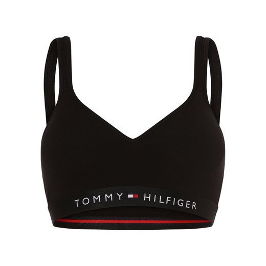 Tommy Hilfiger Gorset damski Kobiety Bawełna czarny jednolity ze sklepu vangraaf w kategorii Biustonosze - zdjęcie 157035539