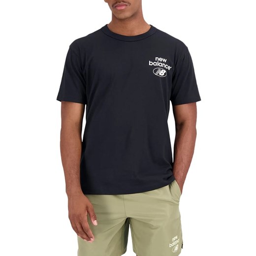 Koszulka New Balance MT31518BK - czarna ze sklepu streetstyle24.pl w kategorii T-shirty męskie - zdjęcie 157037028