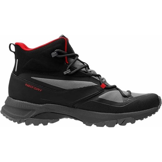 Czarne buty trekkingowe męskie 4F wiązane na zimę sportowe 