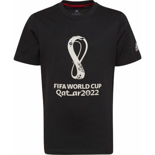 Koszulka juniorska FIFA World Cup 2022 Official Emblem Tee Adidas 128cm SPORT-SHOP.pl